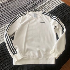 White adidas crewneck